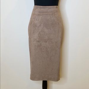 House of CB Suede Pencil Skirt